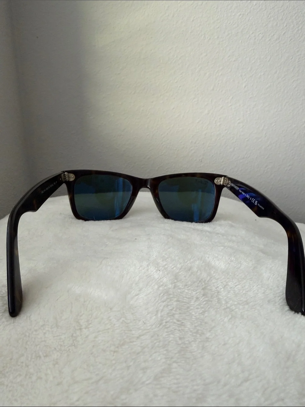 Ray-Ban Brown Tortoise Frame Sunglasses with Green Lenses